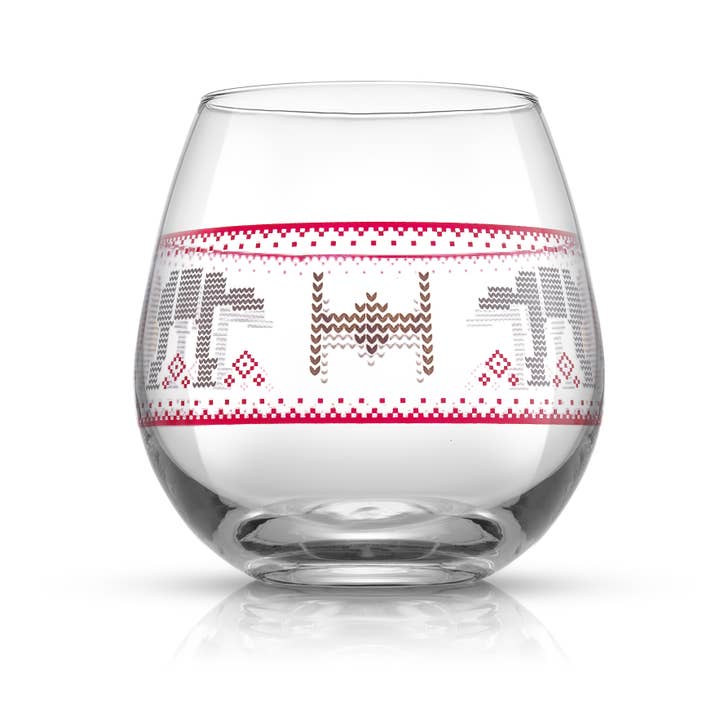 JoyJolt - Wholesale Wine Glass - Star Wars Ugly Sweater Stemless Wine Glasses, Set of 4