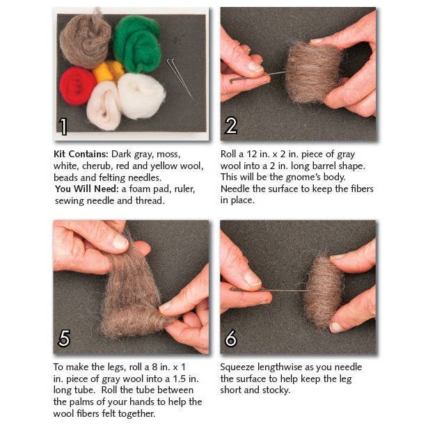 Woolpets - Wholesale DIY Craft Kit - Gnome Felting Kit