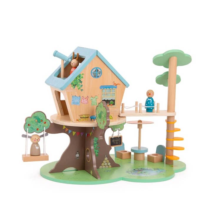 Speedy Monkey - Wholesale Wood Toy - Kids - Wooden Tree House The Big Family
