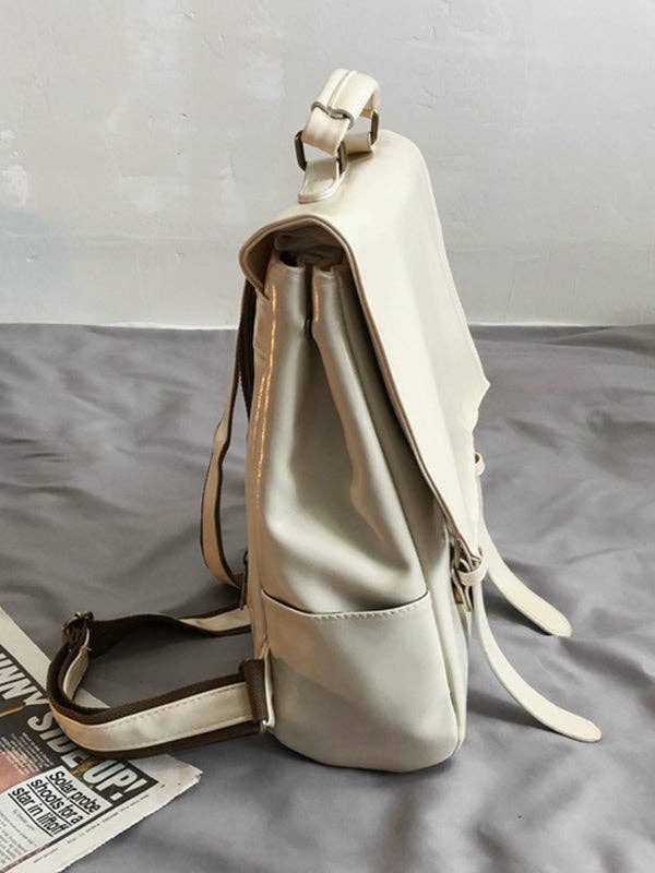 UZ Wholesale Store – Großhandel Rucksack – Damen – Einfacher einfarbiger Vintage-Rucksack8