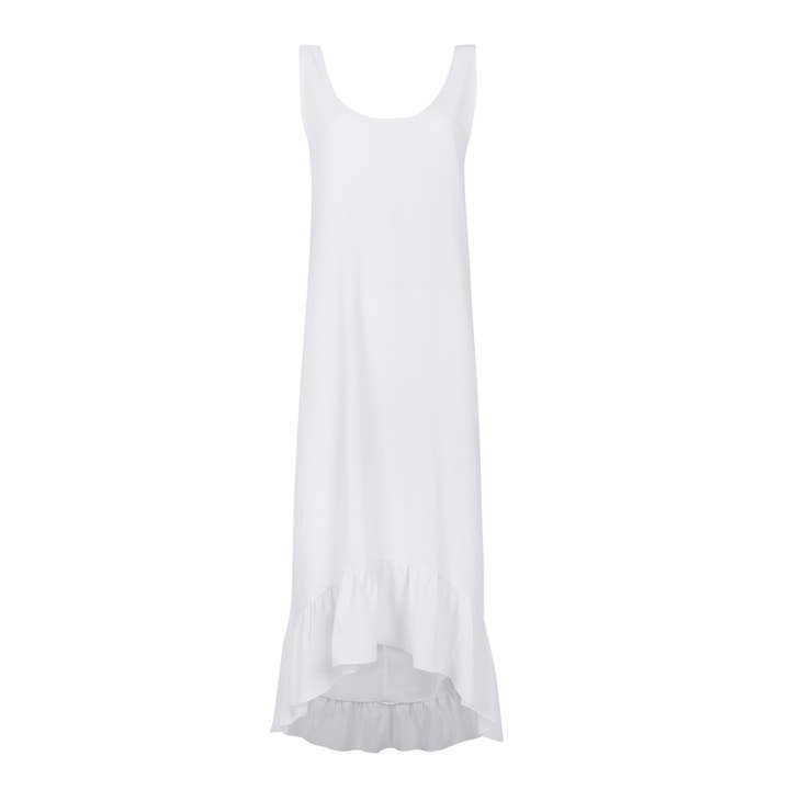 Norma Maxikleid/Baumwollkleid Sommerkleid Weißes Kleid für den Großhandel von Secret Language