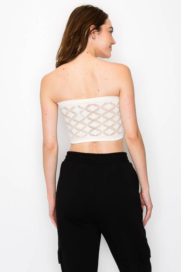 ANWND – Engroshandel Bustier - Dame – 52387-BANDEAU TOP MED DIAMANTHULDETALJE4