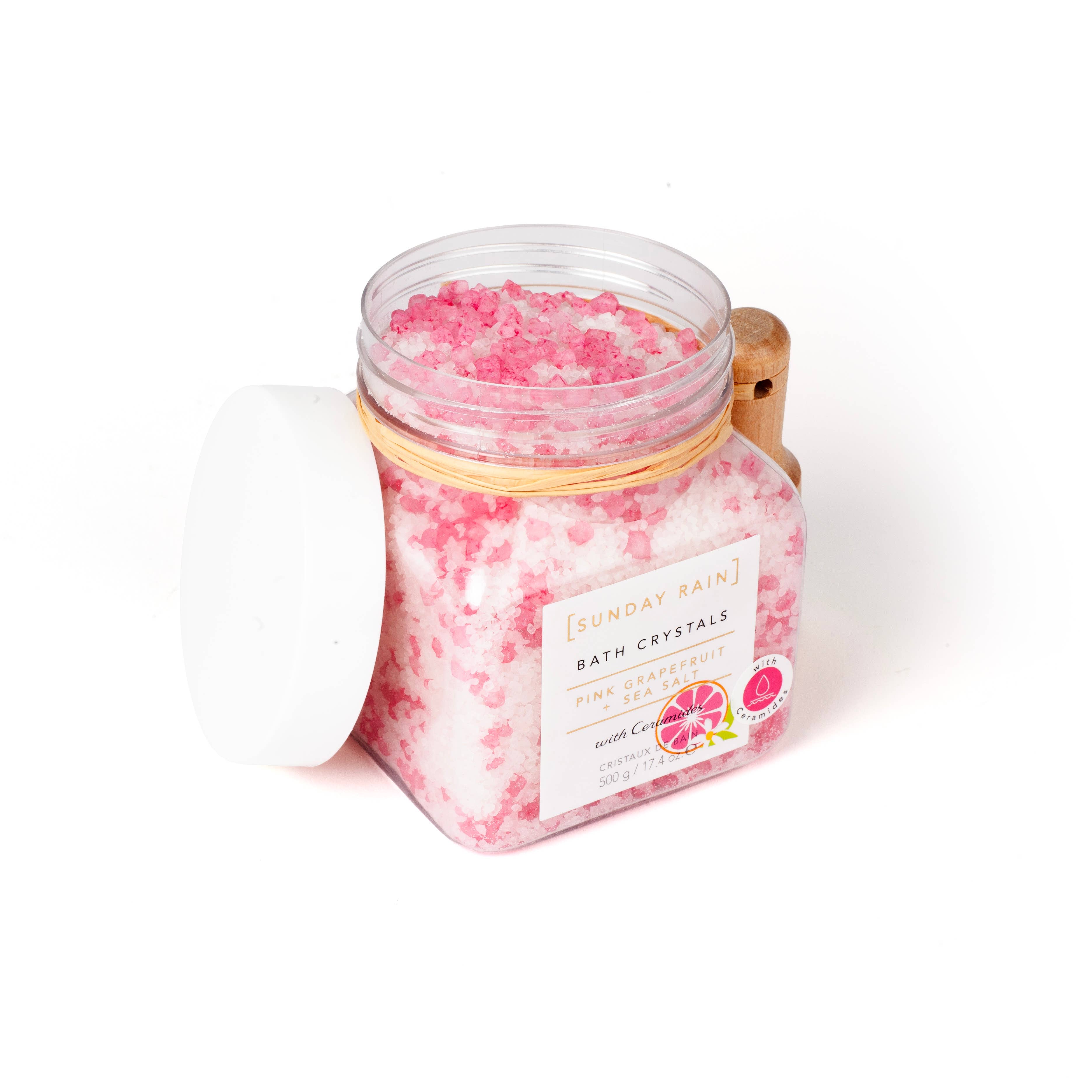 Sunday Rain - Wholesale Bath Salts - Sunday Rain Pink Grapefruit & Sea Salt Bath Crystals
1