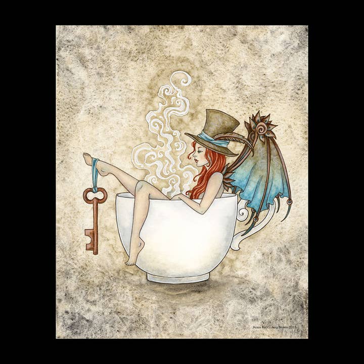 8x10 PRINT - Steam Bath for wholesale by Amy Brown Art