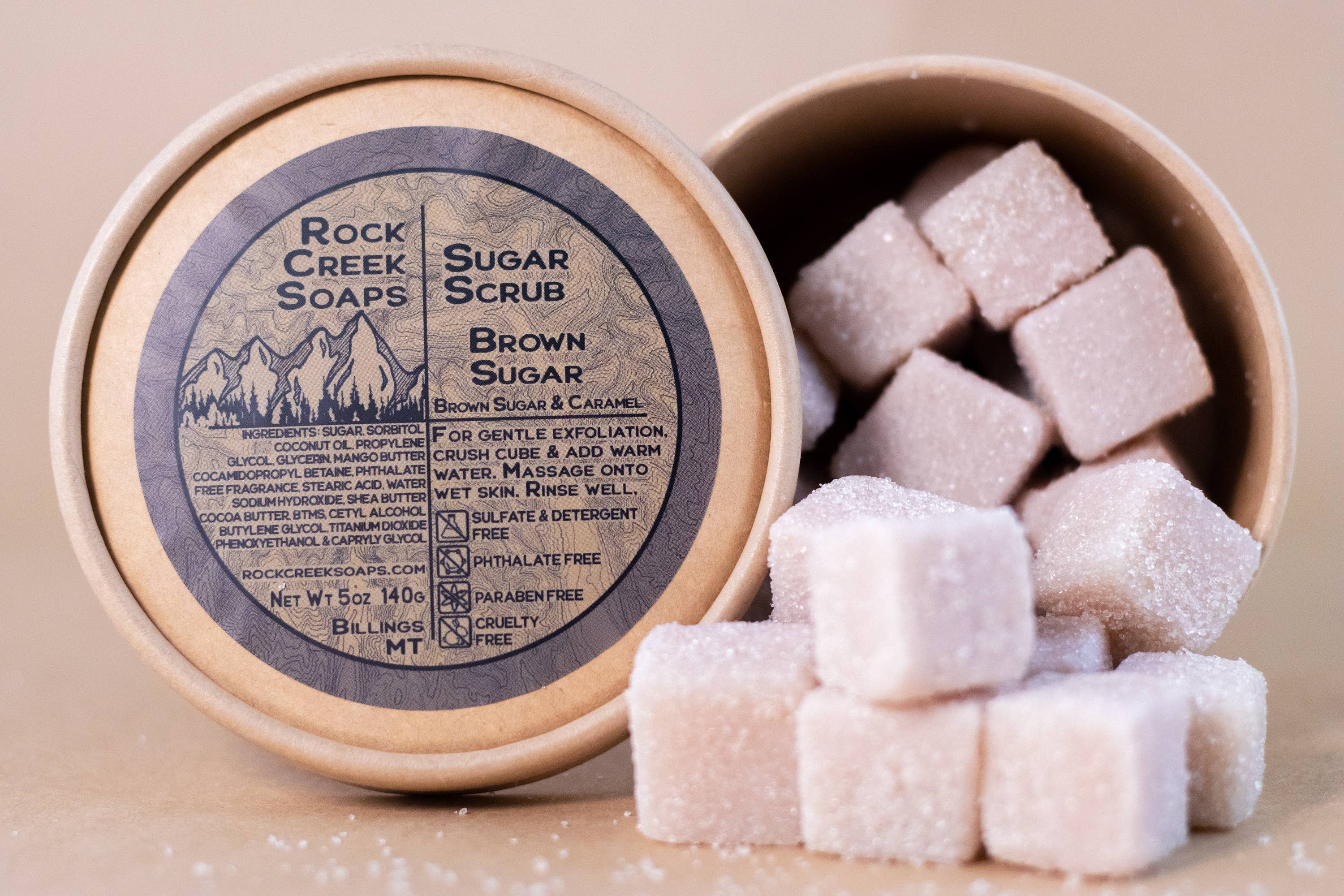 Rock Creek Soaps - Wholesale Body Scrub/Exfoliant - Sugar Scrub | Brown Sugar1