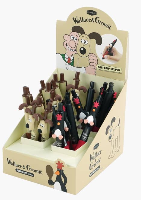 K-Wonderland - Wholesale Pen - Wallace & Gromit Mini Gelpennen met Figuren – Gromit & McGraw10