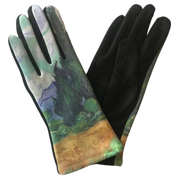 The Magic Scarf Company - Wholesale Gloves - Women's - 3709 - Art Design Touch Screen Gloves5