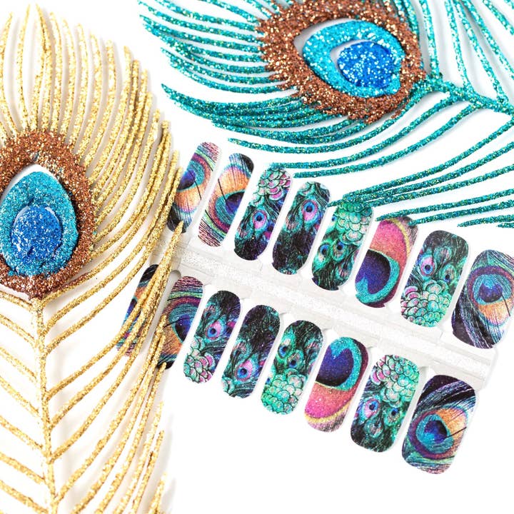 Peacock | Nail Wraps for wholesale by Nails Mailed