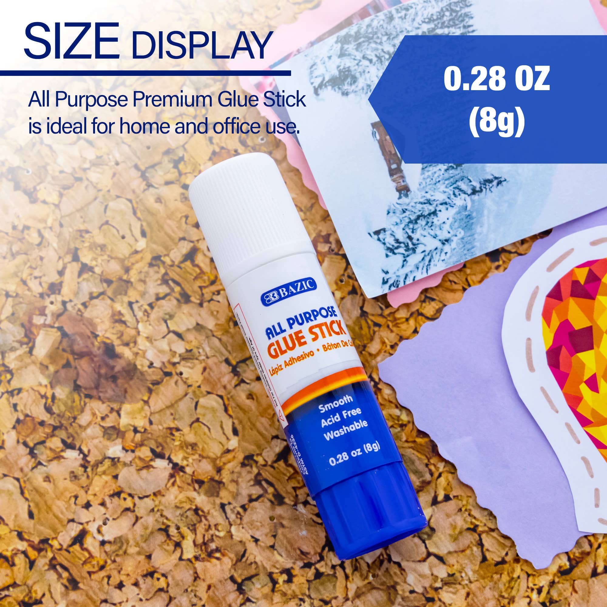 BAZIC Products - Wholesale Glue - Glue Stick Premium Pack 0.28 oz (8g)1