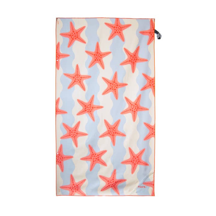 Starfish beach towel for wholesale by Fisura