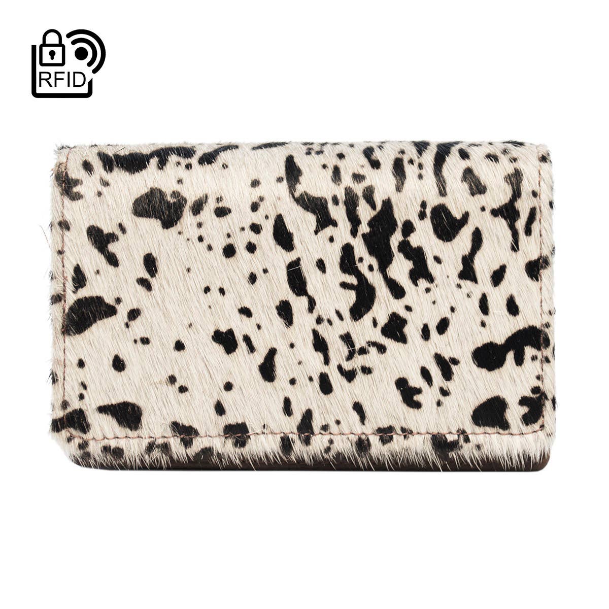 Arrigo - Wholesale Wallet - Women's - Dark Brown Leather Ladies Wallet - Animal Print - Arrigo3