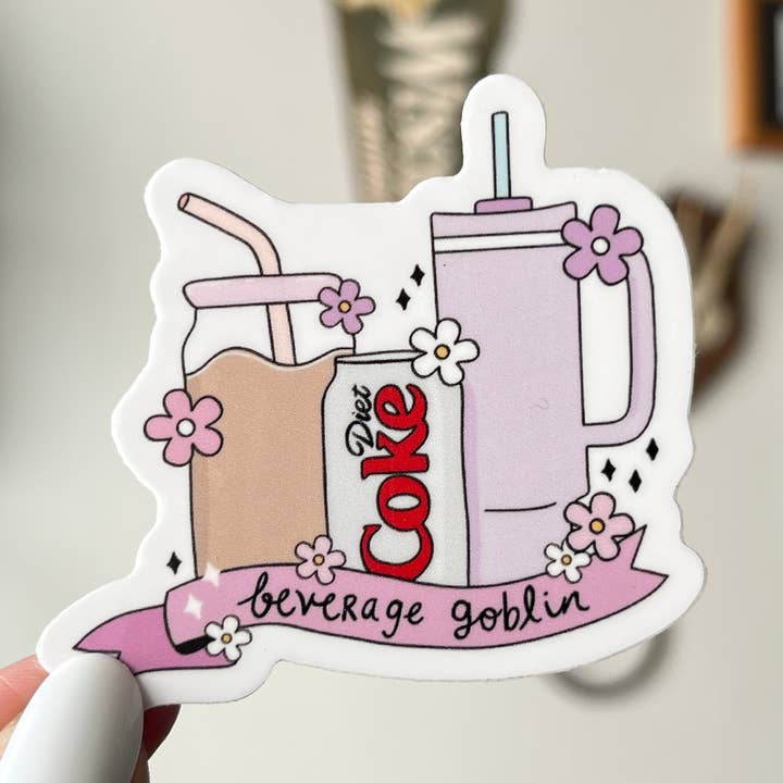 Beverage Goblin waterproof sticker for wholesale by Thanks, Capitalism!