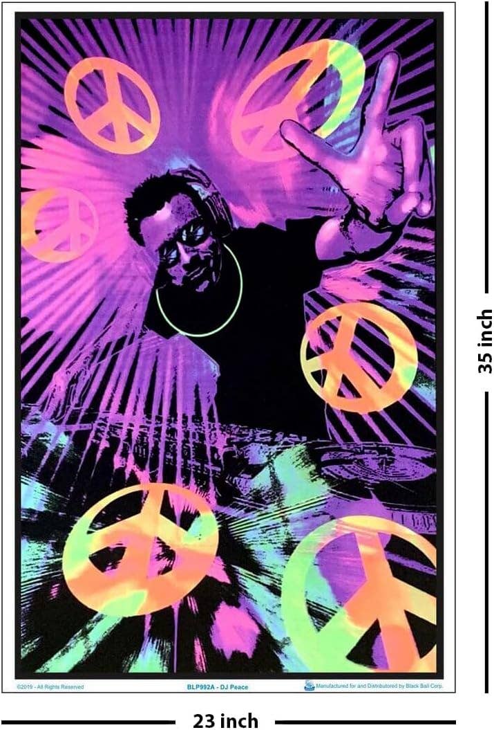 Scorpio Posters - Wholesale Poster - DJ Peace Black Light Poster - 23" X 35"2
