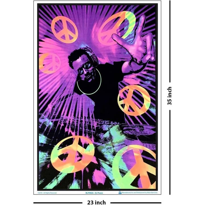 Scorpio Posters - Wholesale Poster - DJ Peace Black Light Poster - 23" X 35"2