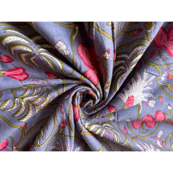 Bhawana Handicrafts – wholesale Tygfärg – Symaterial Hantverkstyg Indisk blommig bomull för kvinnor 3