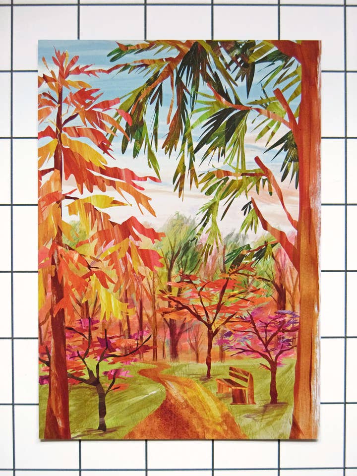 Stampa con scena autunnale/A4 + A3/Stampa artistica opaca da 350 gsm per la vendita all'ingrosso da parte di Freya Snow