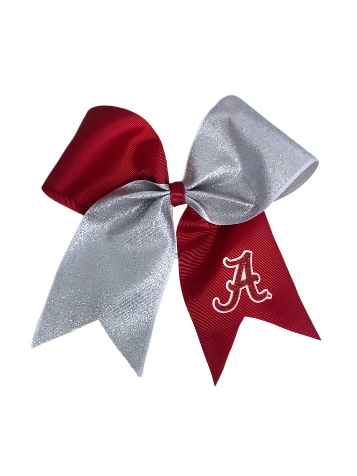 Jumbo Glitter Cheer Pony #80 for wholesale by USA Licensed Bows and Accessories