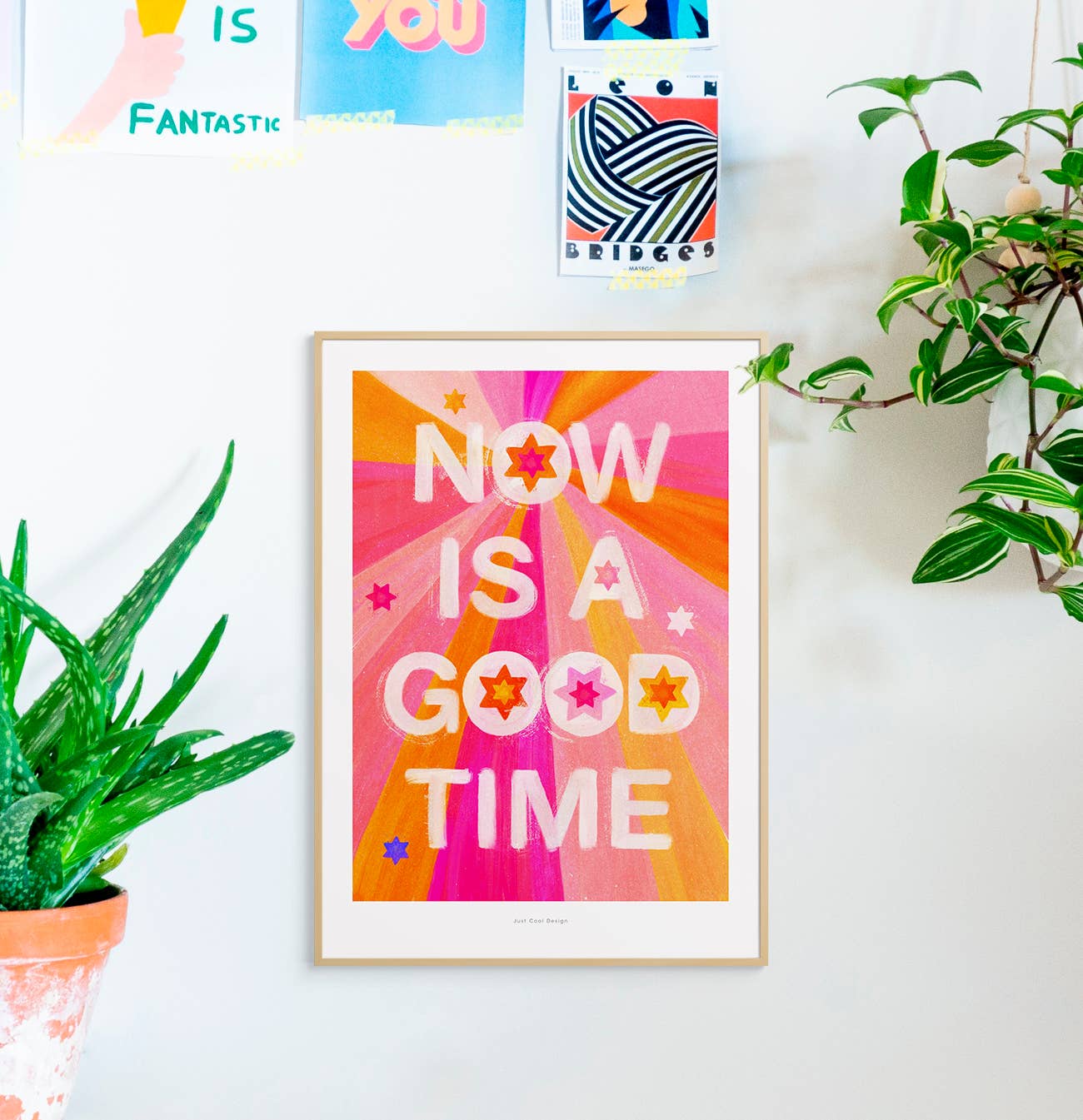 Just Cool Design - Wholesale Art Print - Now Is a Good Time | A4–A3 Positive Typography Print2