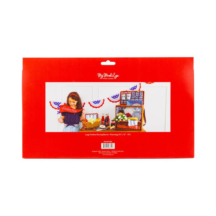 My Mind’s Eye - Wholesale Party Sign/Banner - HAM1105 - Hamptons Bunting Outdoor Banner
