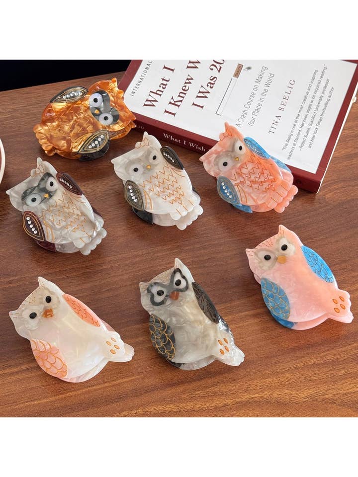 Beau - Creative Owl Hair Claw Clip Cute Cartoon for wholesale by WEST AUSSIE SUPPLIES