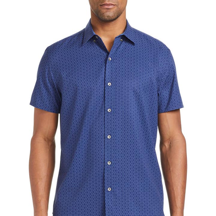 DAISY FLORAL 4-VÄGS STRETCH KORTÄRMAD SKJORTA för wholesale av W.R.K