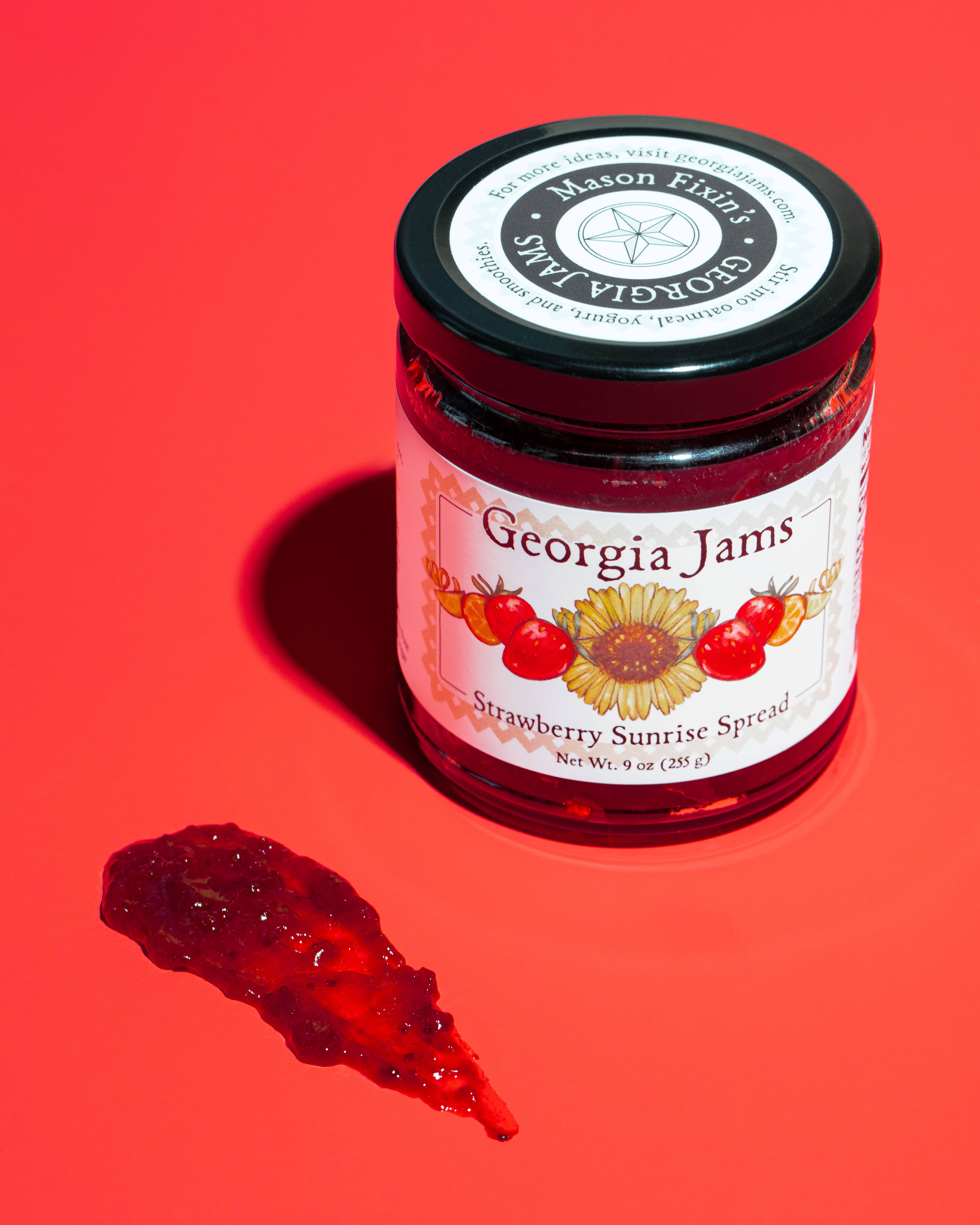 Georgia Jams - Vente Confiture/gelée - Sunrise de fraise - 9 oz4