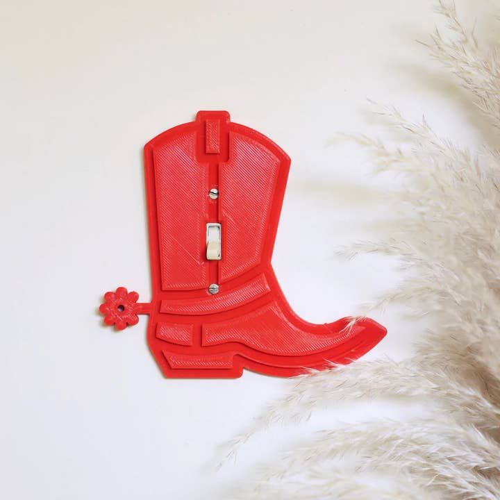 Red Boots Light Switch Cover for wholesale by SOI STUDIO