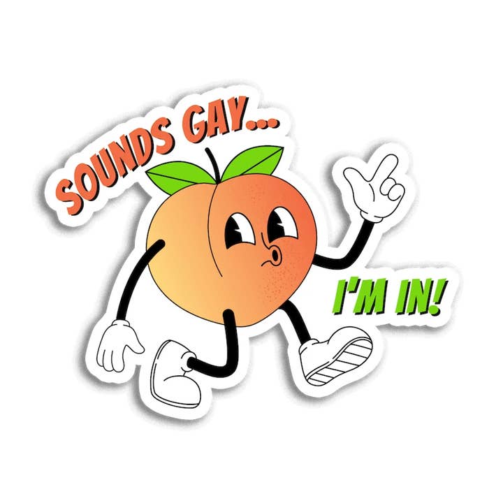 Adesivo Soa Gay, Estou em Pêssego por atacado de Stick With Finn
