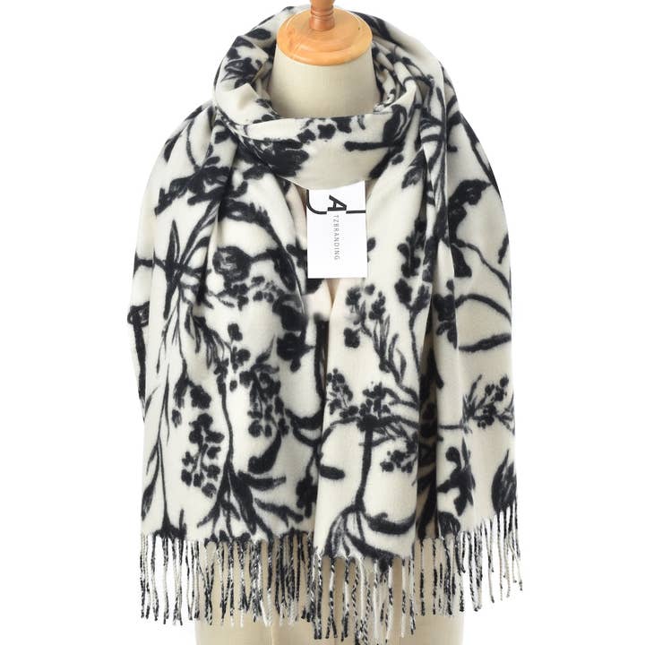 Funkyrel® Atzbranding Limited - Wholesale Scarf - Women's - Scravii - Floral Winter Scarf6