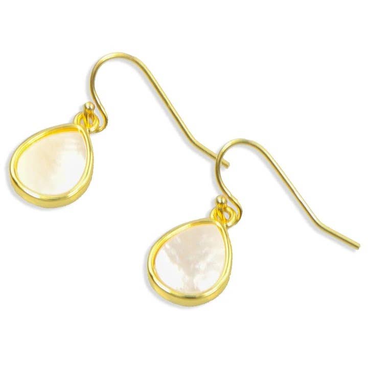 Adeline Mother Of Pearl Earrings for wholesale by Christy Jean Boutique