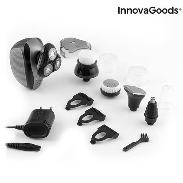 InnovaGoods - Vendita all'ingrosso Rasoio elettrico - Uomo - Rasoio Ricaricabile Ergonomico Multifunzionale 5 in 12