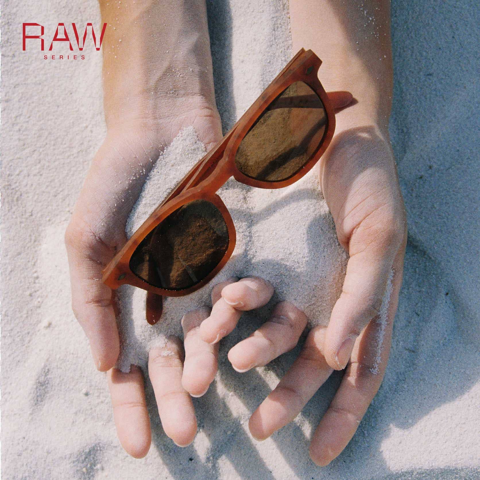 FORA - Wholesale Sunglasses - Unisex - Unisex Square Sunglasses | RAW Maker | Unpolished Acetate7