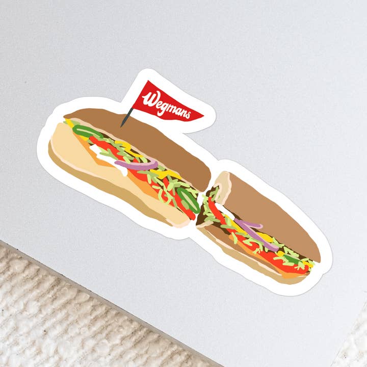 Wasserdichter Vinylaufkleber, Wegmans Sub für den Großhandel von Doster Paper Co.