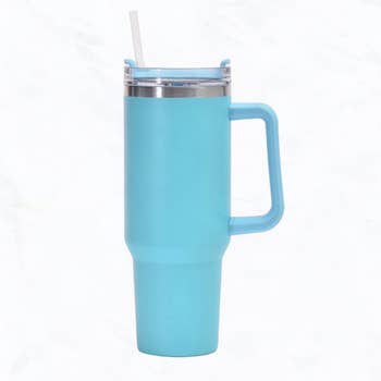 Wholesale 40 oz, Stainless Steel Tumbler with Handle, Straws Include for  your store - Faire