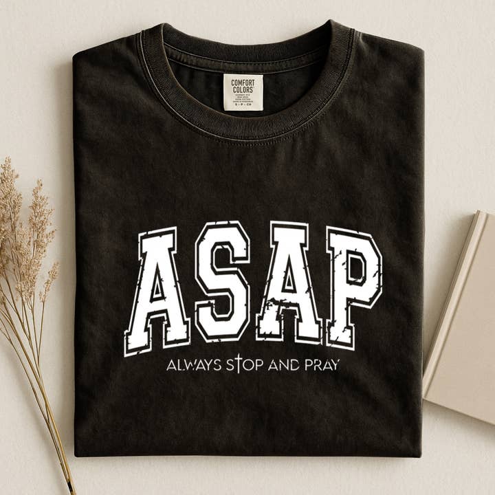 Camiseta Gráfica de Versículo Bíblico ASAP por atacado de Sam & Seb Co.