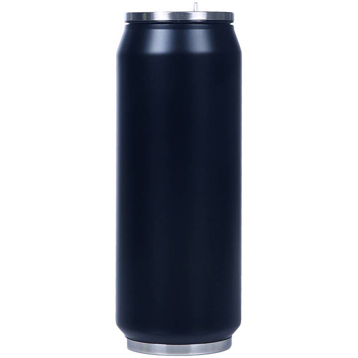 Mad Style - Wholesale Insulated Mug/Tumbler - M2O: Black Insulated Fliptop Matte Can