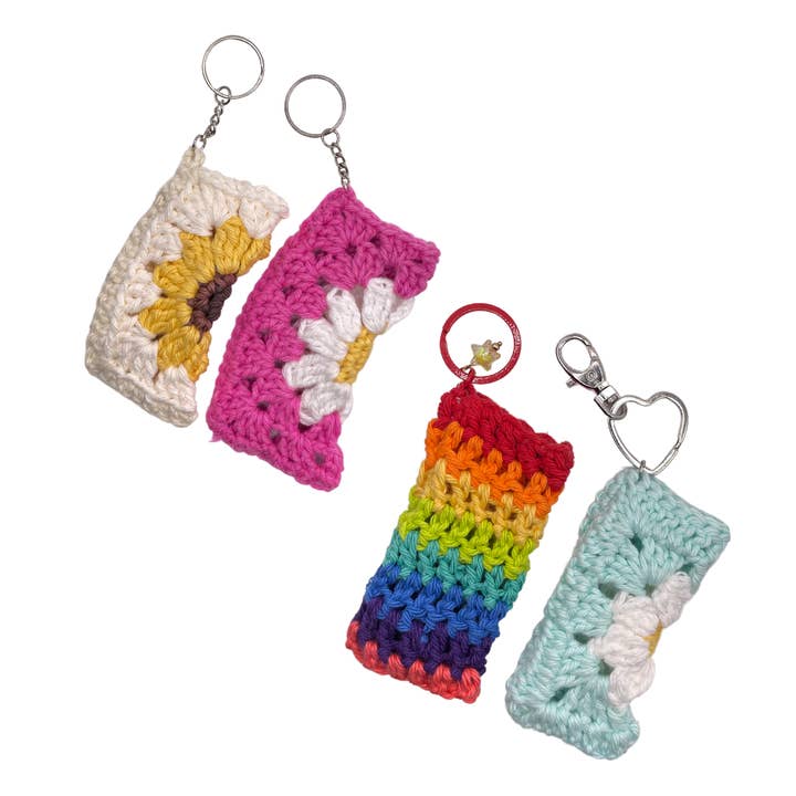 crochet lighter sleeve keychain for wholesale by MOLLY SMILES