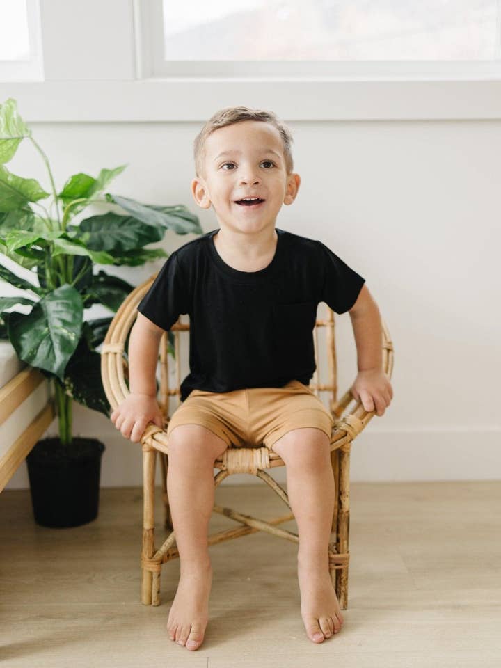 Little Joy Co. - Wholesale Shorts - Kids - Bamboo Terry Drawstring Shorts1