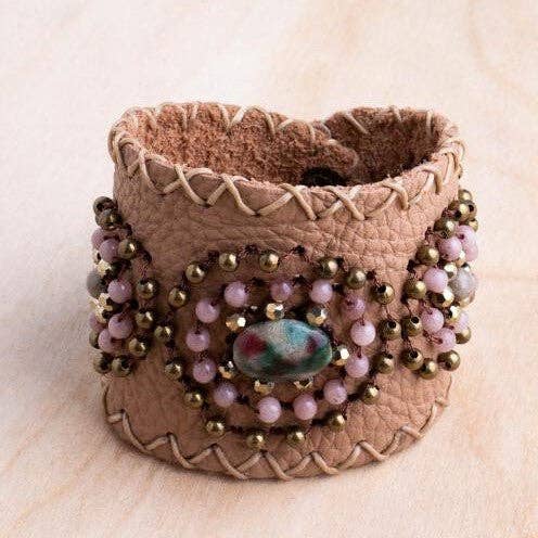 Bali Queen - Wholesale Cuff Bracelet - Thai Leather Snap Cuff4