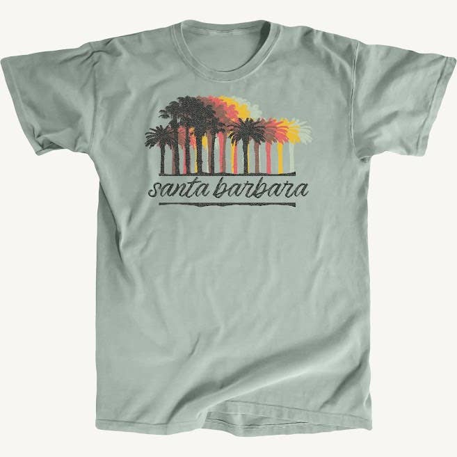 Camiseta Premium Santa Barbara Palms para venta al por mayor de Salt Water Colours
