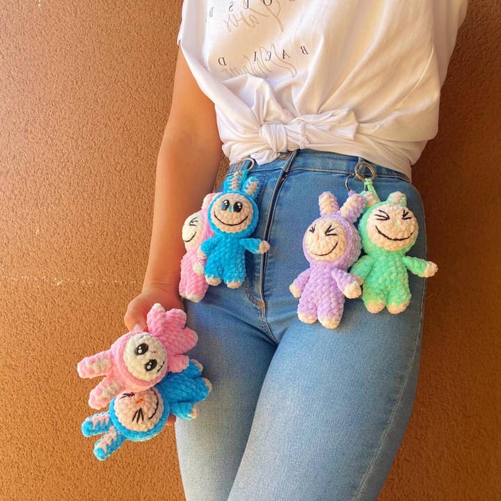 TOMOPOD LLC - Wholesale Christmas decoration - Crochet Funny Labubu, Amigurumi Bunny Doll, Cute Doll Gift