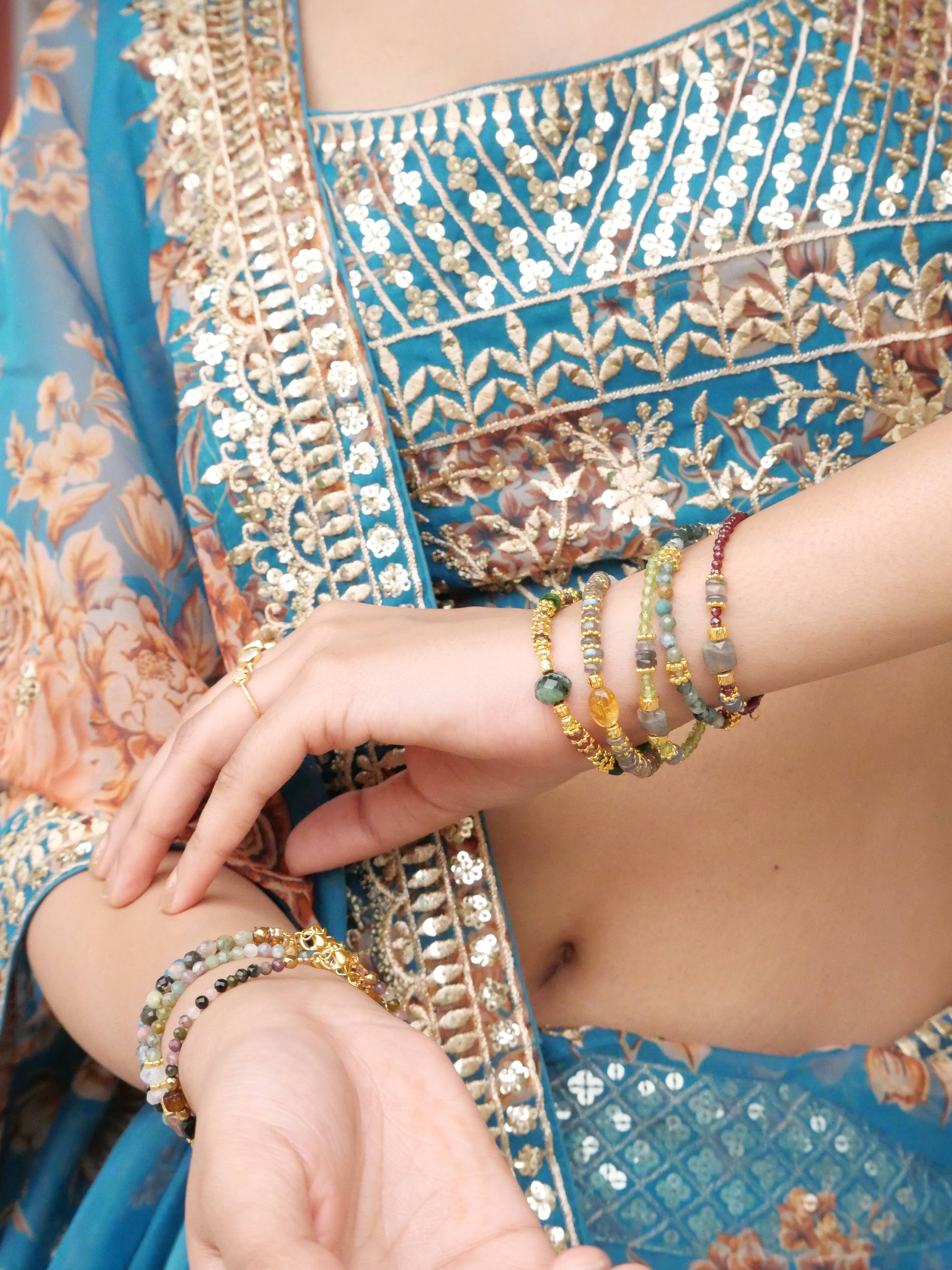 GINANDGER – wholesale Beaded bracelet – BRACELET BHAVYA CITRINE1