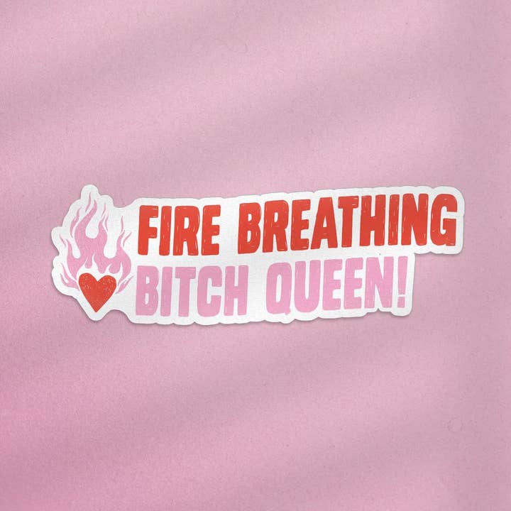 Adesivo Kindle Trono di Vetro Regina Stronza Sputa Fuoco per la vendita all'ingrosso da parte di Good Girls Book Club