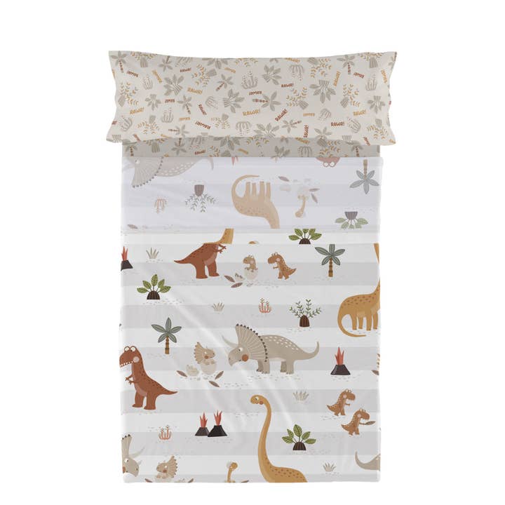 Happyfriday - Wholesale Sheet Set - Dino family 2-piece bedding set3