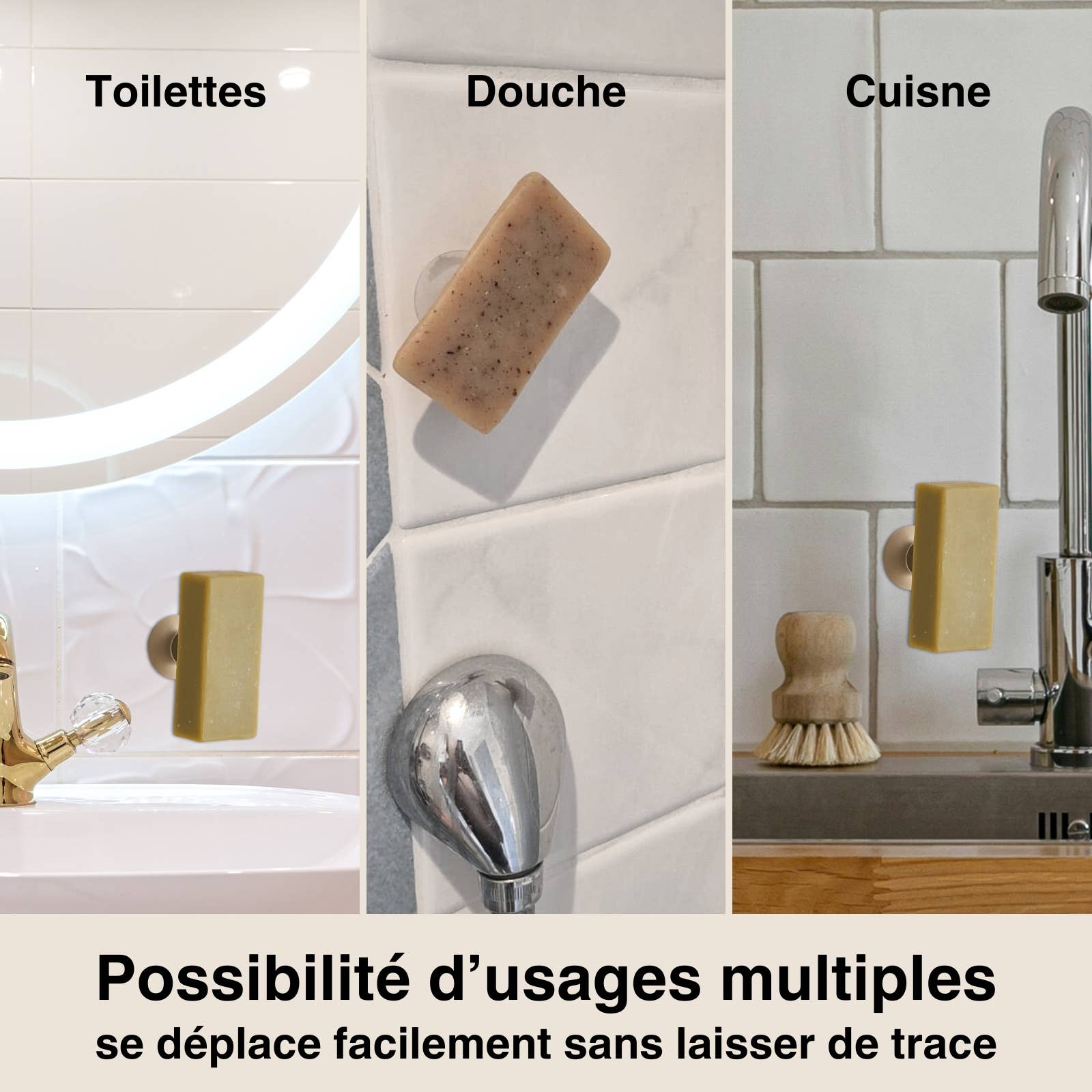 Zen'Arôme - Wholesale Bath Soap Dish - Magnetic Suction Cup Soap Holder Without Drilling Hygienic4