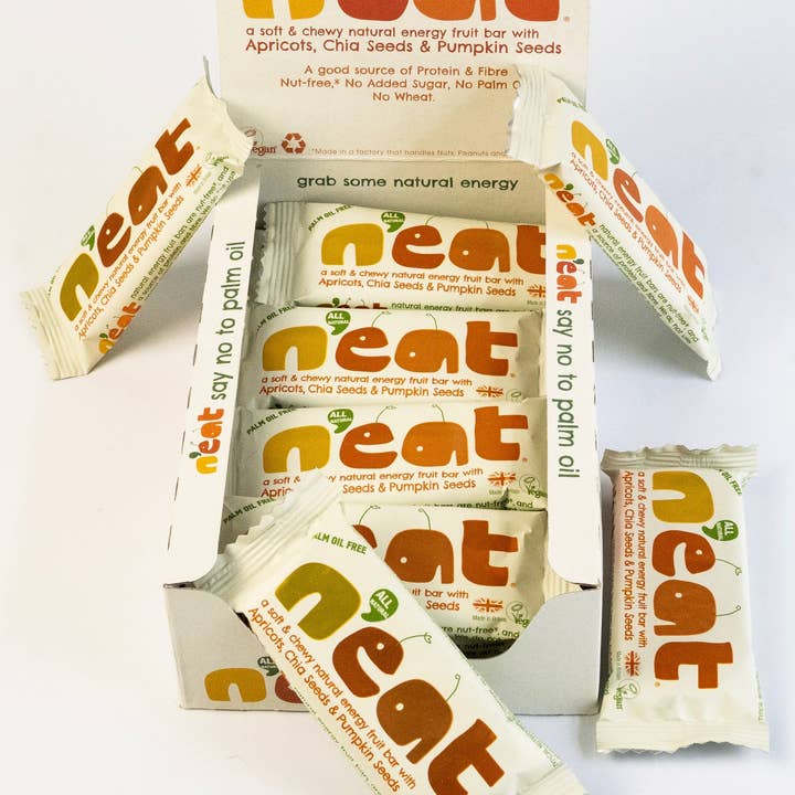 Jenks Brands Limited – wholesale Snack bar – N’eat Natural Energy Apricot, Chia, Pumpkin Seeds Bar 16x45g