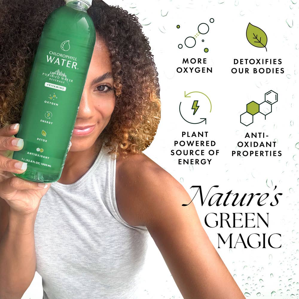 Chlorophyll Water - Wholesale Flavored/Infused Water (Non-Carbonated) - Chlorophyll Water 1 Liter (Made from 100% Recycled Plastic) 2