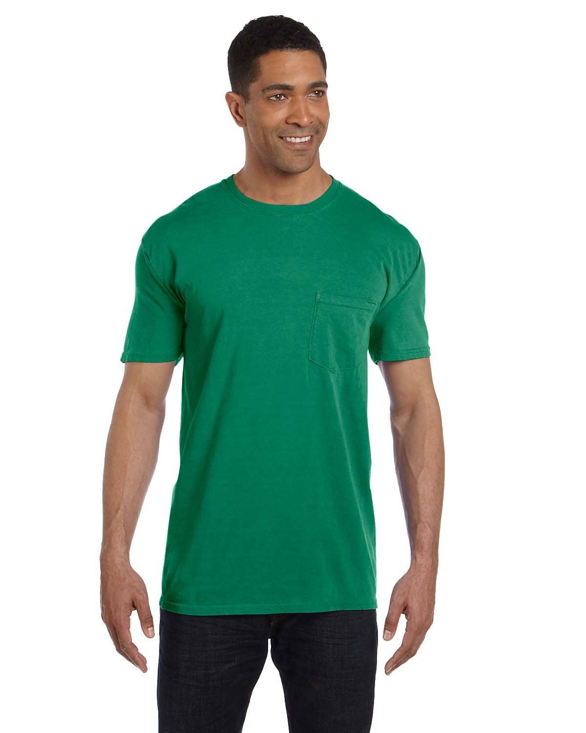 Total Apparel - Wholesale T-Shirt - Unisex - Comfort Colors Garment-Dyed Pocket Blank T-Shirt | 6030CC41