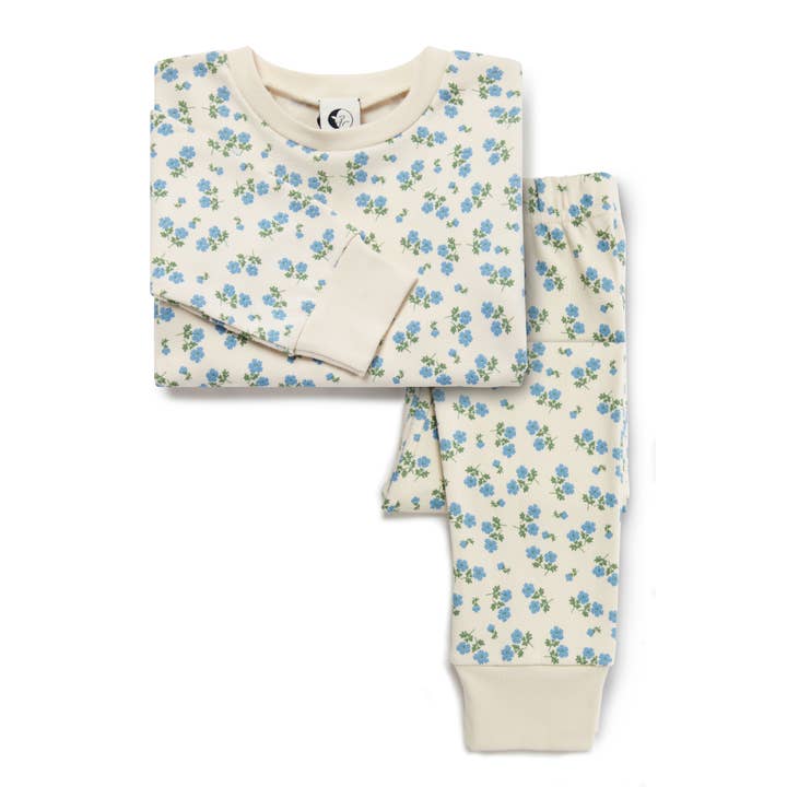 KIDS CLASSIC SET | BLUE TEA FLORALÂ for wholesale by Sleepy Doe