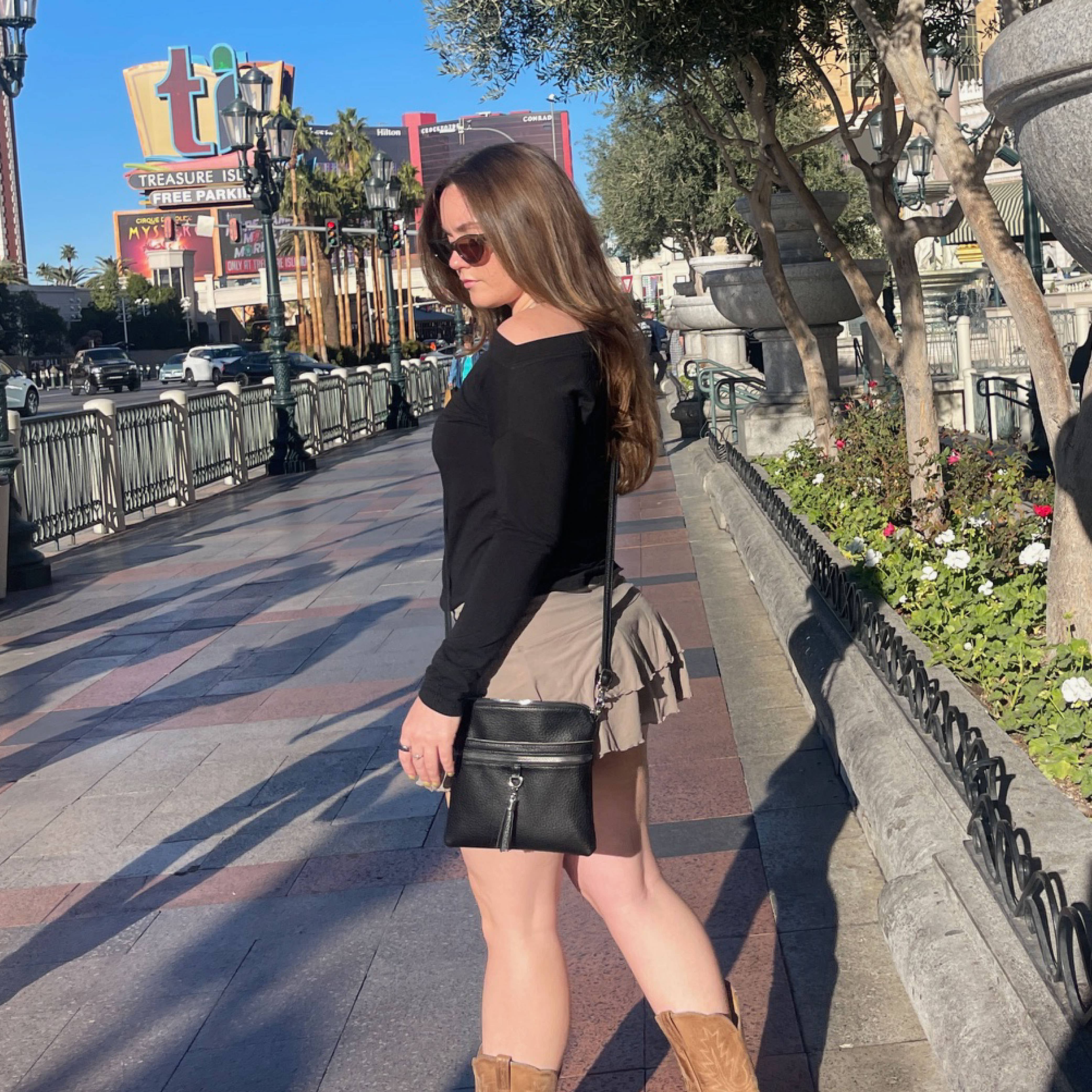 K. Carroll Accessories - Vente Sac à bandoulière – femme - Holly Tassel Sac Bandoulière Frontal1